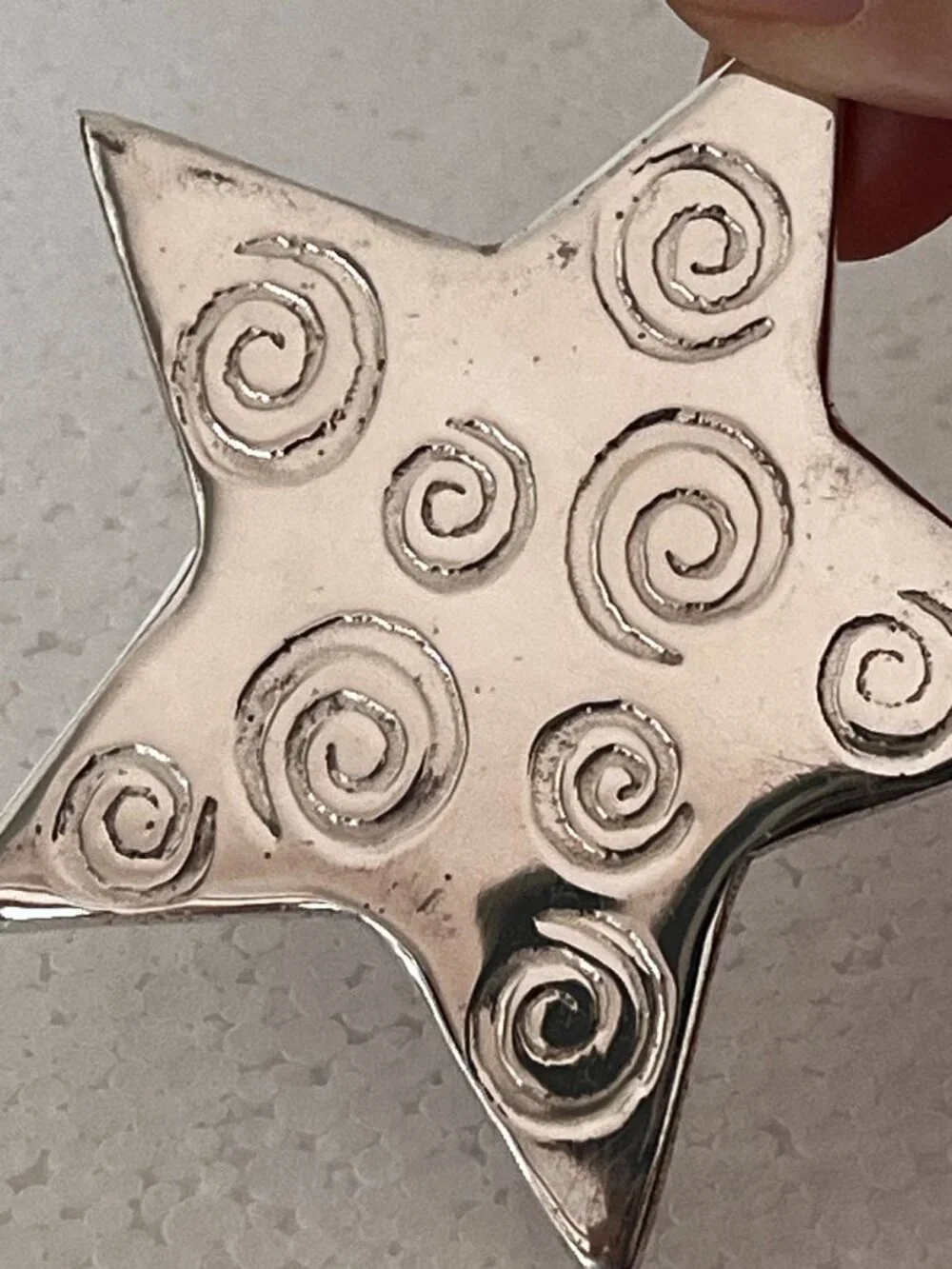 Vintage 90's Pier 1 Silver Plated Star Napkin Rings